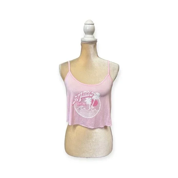 Forever 21 Tops Forever 2 X Barbie Cami Sleep Tank Top Size S Small Pink Malibu Poshmark